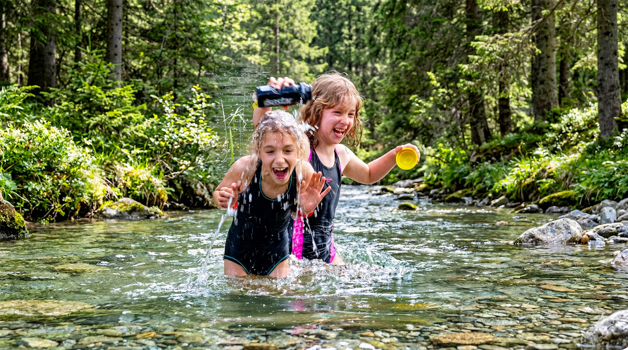 Enfants qui jouent dans la nature — prévention santé