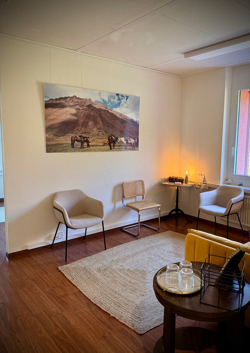 Salle d'attente du cabinet Poids du Sens